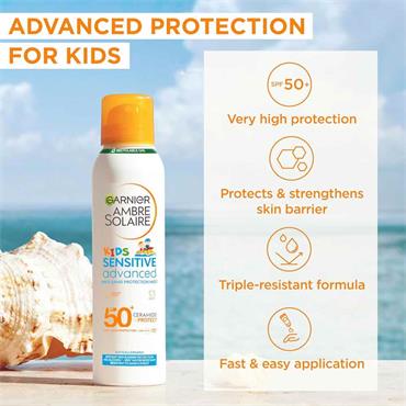 Garnier Ambre Solaire Kids Sensitive Advanced SPF50 Mist 150ml