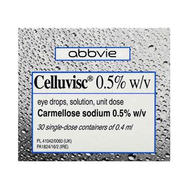 Celluvisc 0.5% Carmellose Eye Drops 30 Single Unit Doses