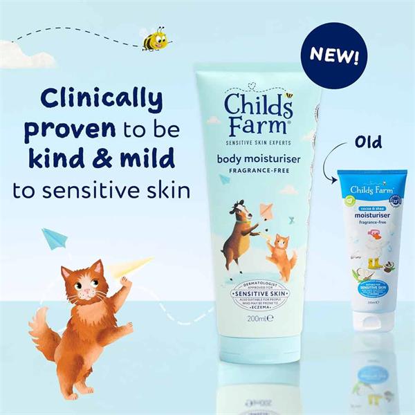 Childs Farm Fragrance Free Moisturiser 200ml Inish Pharmacy