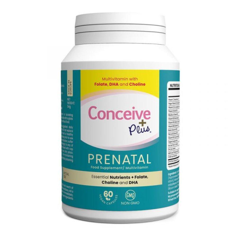 Conceive Plus Prenatal with DHA Multivitamin Supplement 60 Capsules