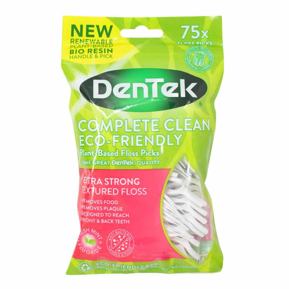 Dentek Complete Clean ECO Plant Based Floss Picks 75 Pack Inish