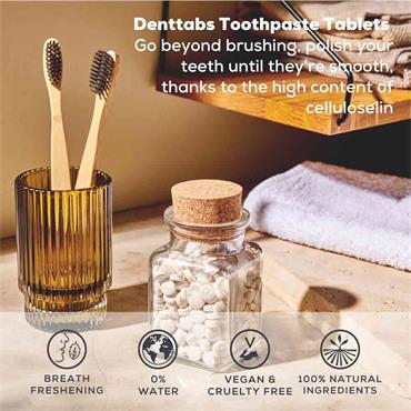 Denttabs The Toothpaste Tab with Fluoride  Strawberry 125 Pack
