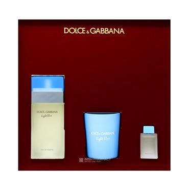 Dolce & Gabbanna Light Blue Ladies 3 Piece Gift Set