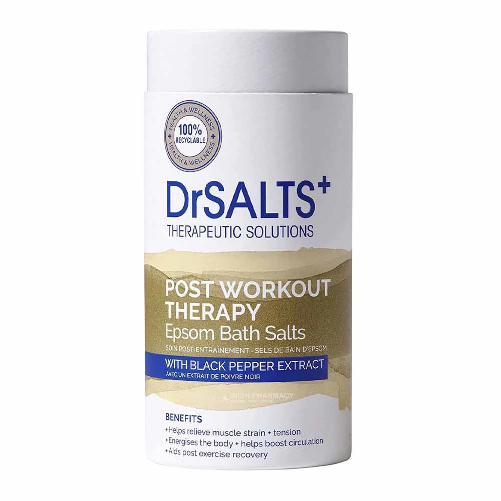 Dr Salts PostWorkout Therapy Black Pepper Extract Epsom Bath Salts