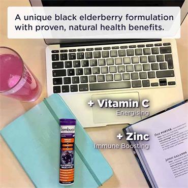 Sambucol Black Elderberry Effervescent Tablets 15 Pack