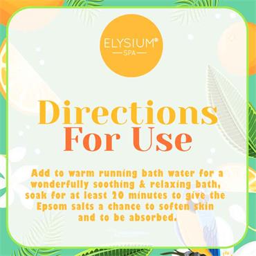 Elysium Spa Citrus Fresh Epsom Salts 450g
