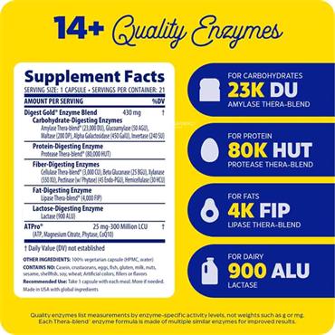 Enzymedica Digest Gold 90 Capsules