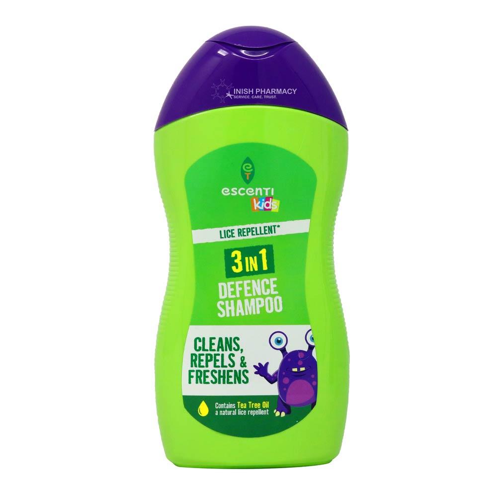 Escenti Kids Lice Repellent 3 in 1 Defence Shampoo 300ml Inish