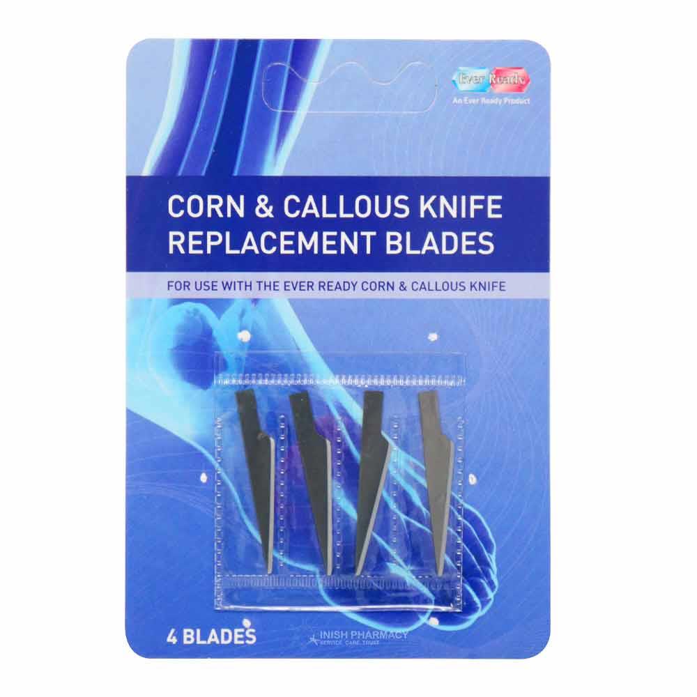 Ever Ready Corn & Callous Knife Replacement Blades 4 Pack Inish