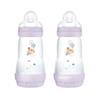 MAM Easy Start Anti-Colic Bottle 160ml 0+Months 2 Pack Lilac