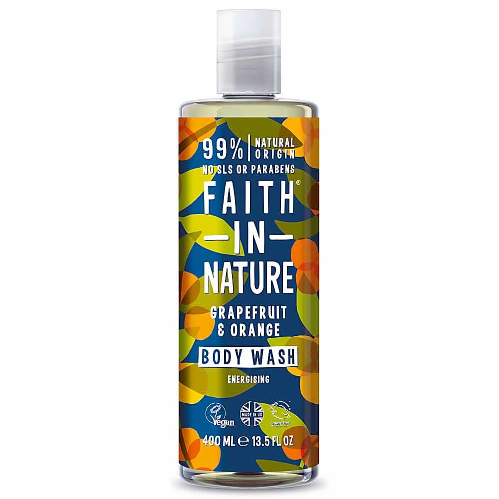 Faith in Nature Grapefruit & Orange Body Wash 400ml Inish Pharmacy