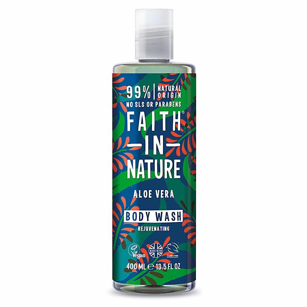 Faith in Nature Aloe Vera Body Wash 400ml Inish Pharmacy Ireland