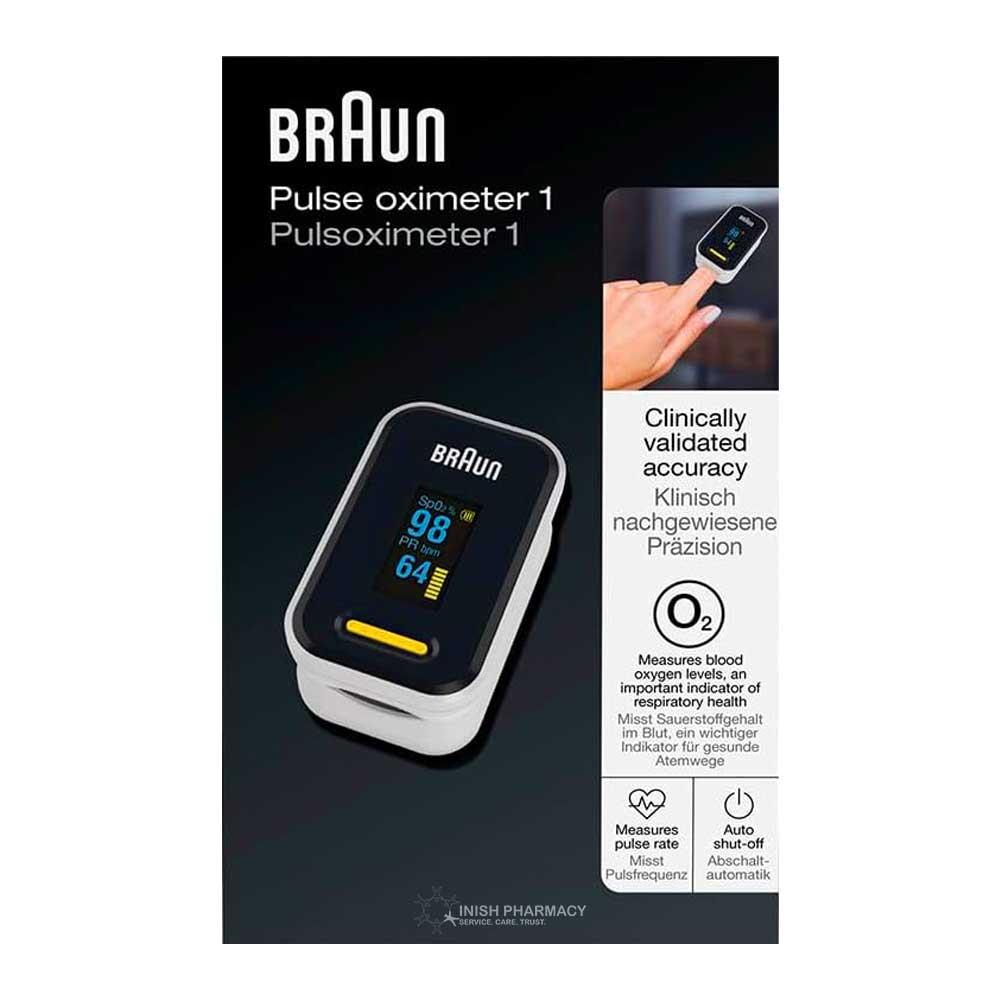 Braun Finger Pulse Oximeter Inish Pharmacy Ireland