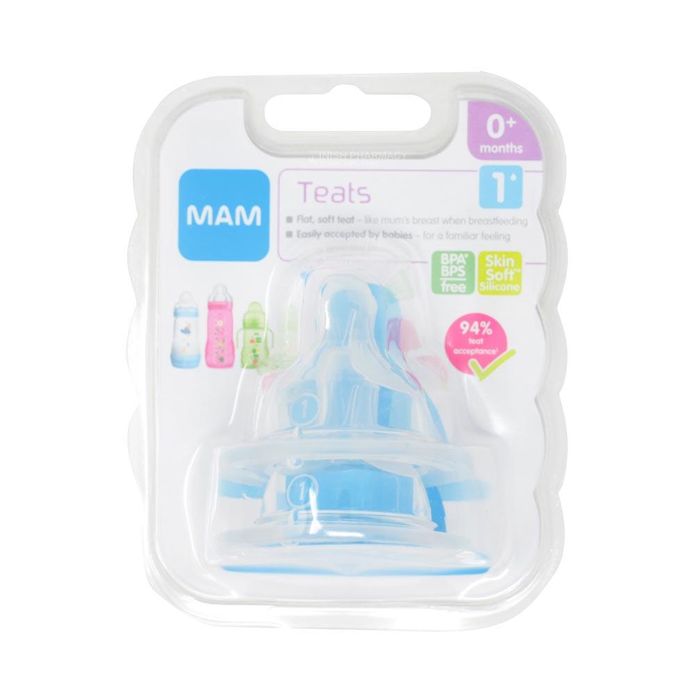 MAM Teats Slow Flow 0m+ Twin Pack Inish Pharmacy Ireland