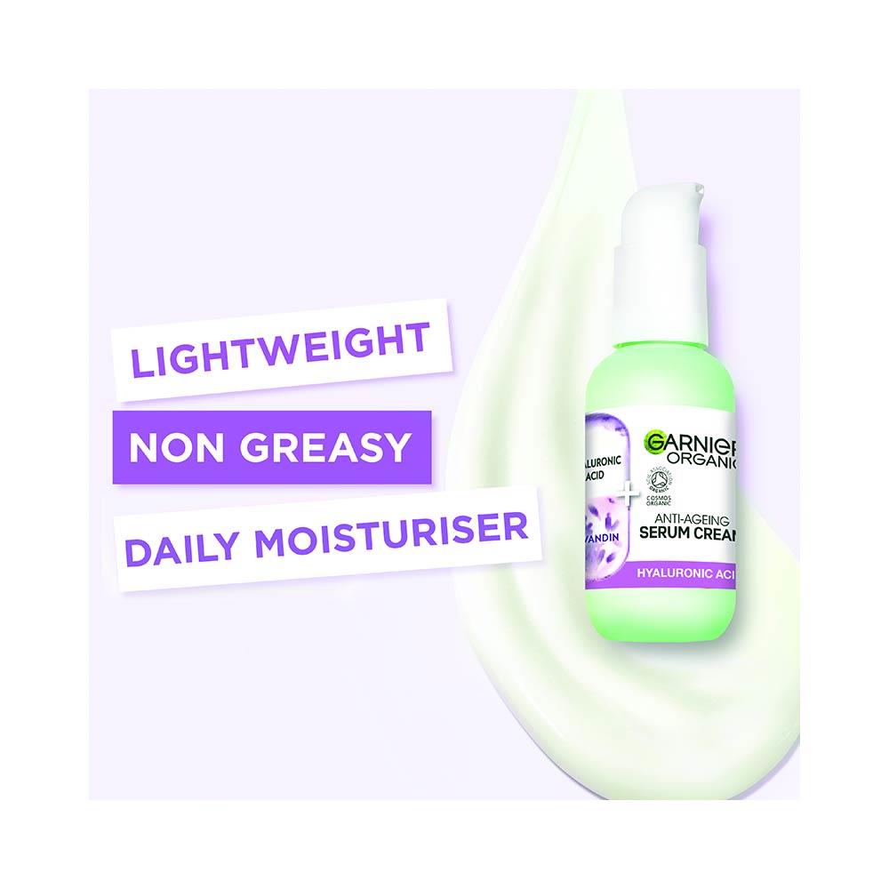 Garnier Organic Lavandin & Hyaluronic Acid 2 in 1 AntiAgeing Serum