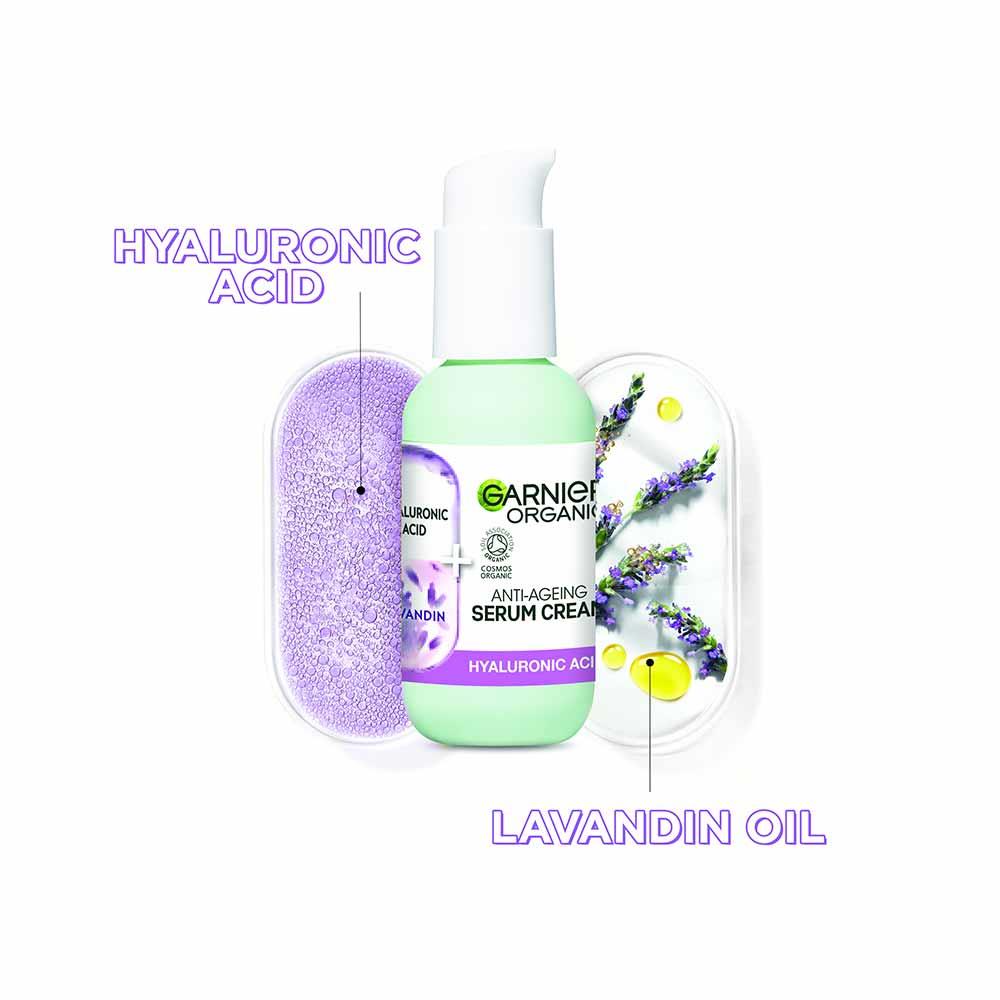 Garnier Organic Lavandin & Hyaluronic Acid 2 in 1 AntiAgeing Serum