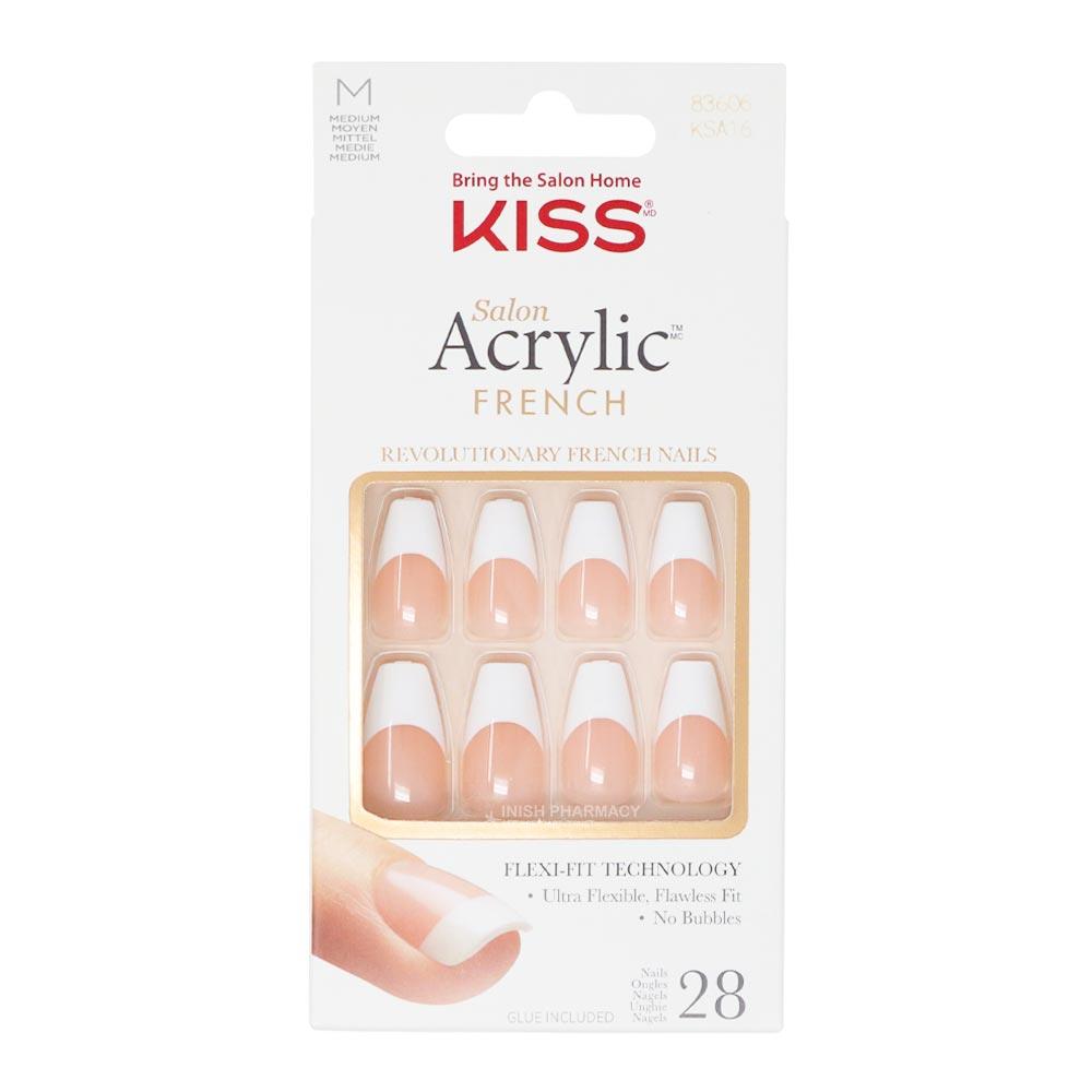 KISS Salon Acrylic French Nails Je T aime Inish Pharmacy Ireland