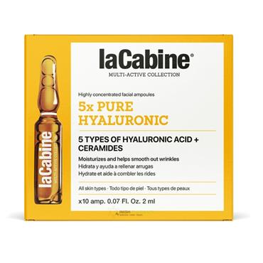 LaCabine 5x Pure Hyaluronic Ampoule - Moisturising & Smoothing 10 x 2ml