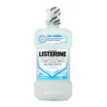 Listerine Advanced White Spearmint Mouthwash 500ml