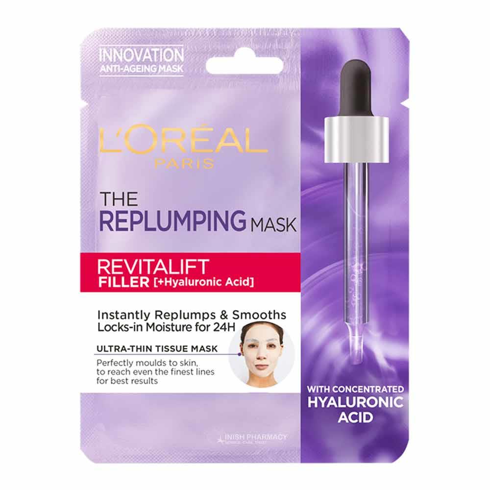 L'Oreal Revitalift Filler Hyaluronic Acid Eye Sheet Mask Inish