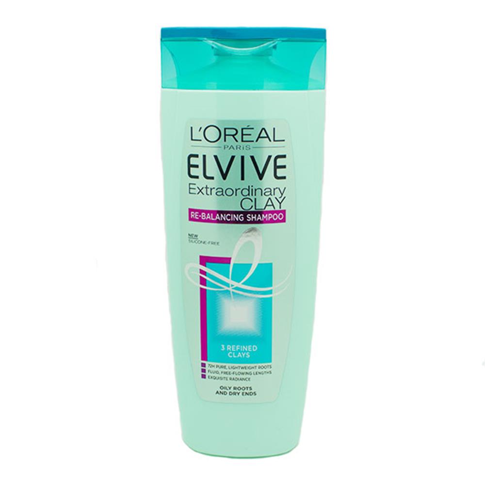 L'Oreal Elvive Extraordinary Clay Rebalancing Shampoo 400ml Inish