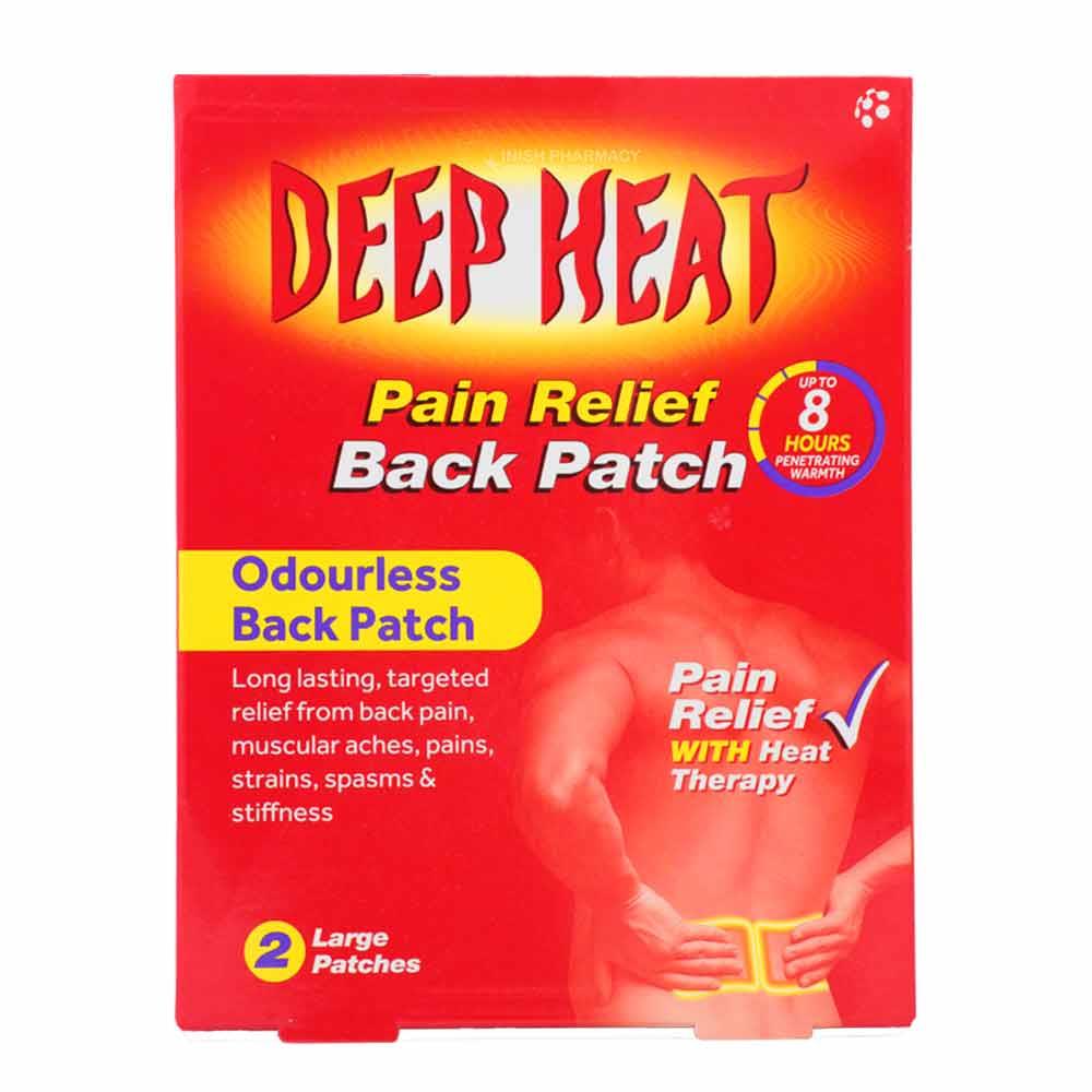 Deep Heat Pain Relief Back Patch 2 Pack Inish Pharmacy Ireland