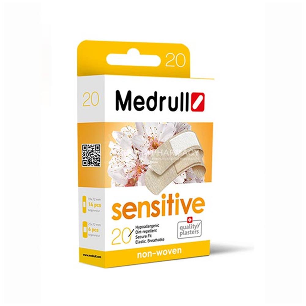 Medrull Sensitive Hypoallergenic Plasters 20 pieces | Inish Pharmacy ...