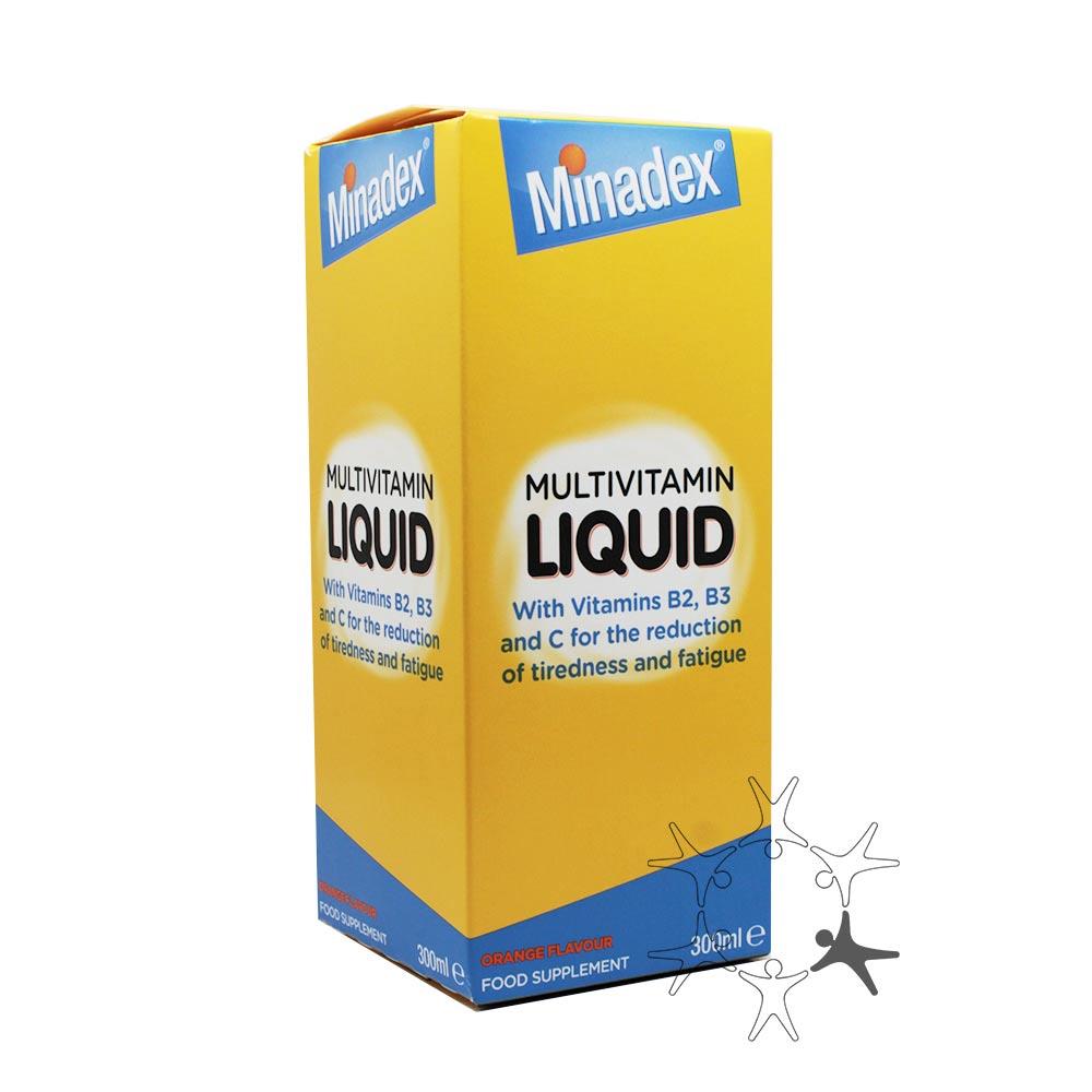 Minadex Multivitamin Liquid Tonic 300ml Inish Pharmacy Ireland