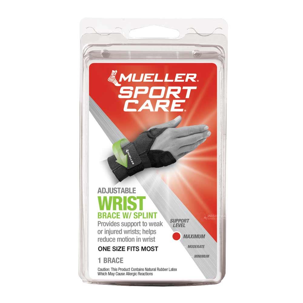 Mueller Wrist Brace with Splint One Size Inish Pharmacy Ireland