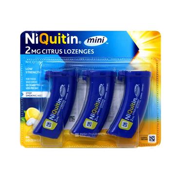 NiQuitin Mini 2mg Citrus Nicotine Lozenges 60 Pack