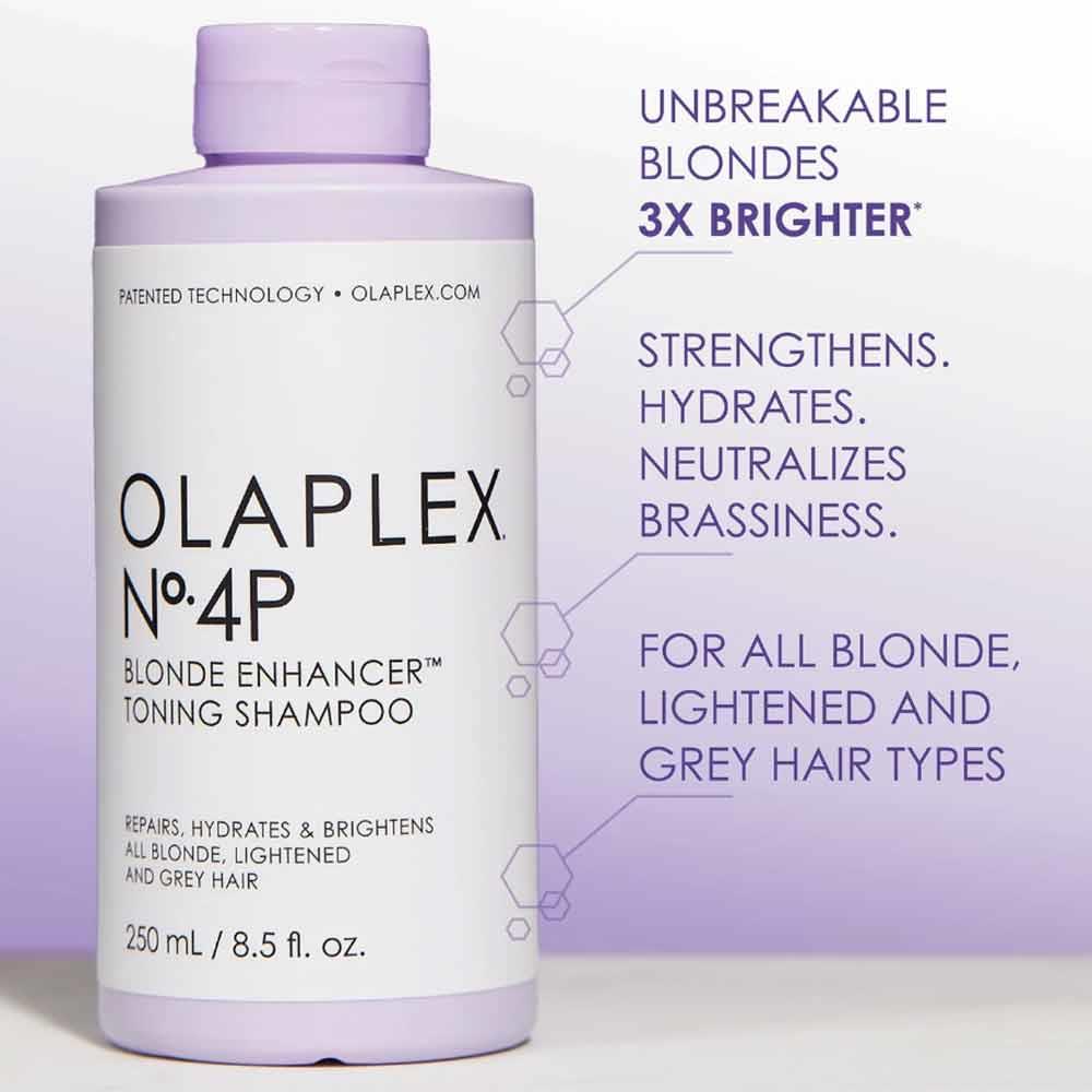 Olaplex Blonde Enhancer Toning Shampoo No.4P 250ml Inish Pharmacy Ireland