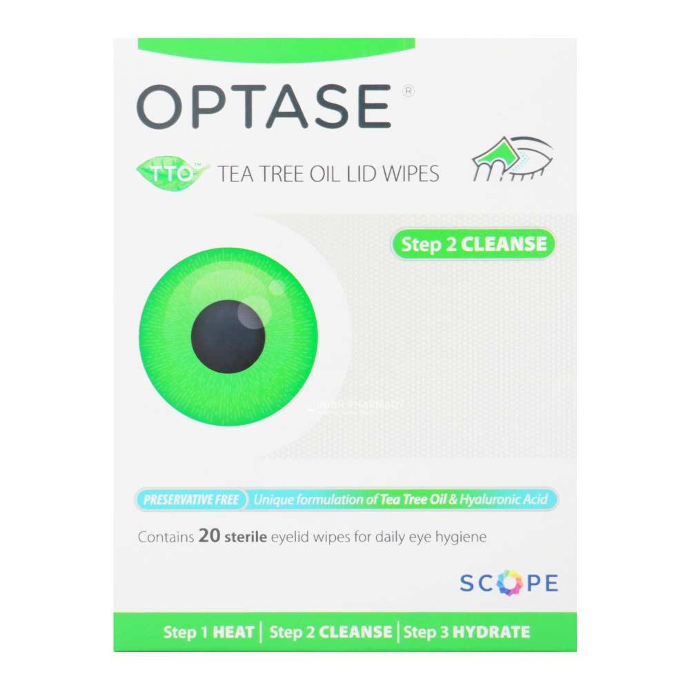 Optase TTO Lid Wipes 20 Pack Inish Pharmacy Ireland