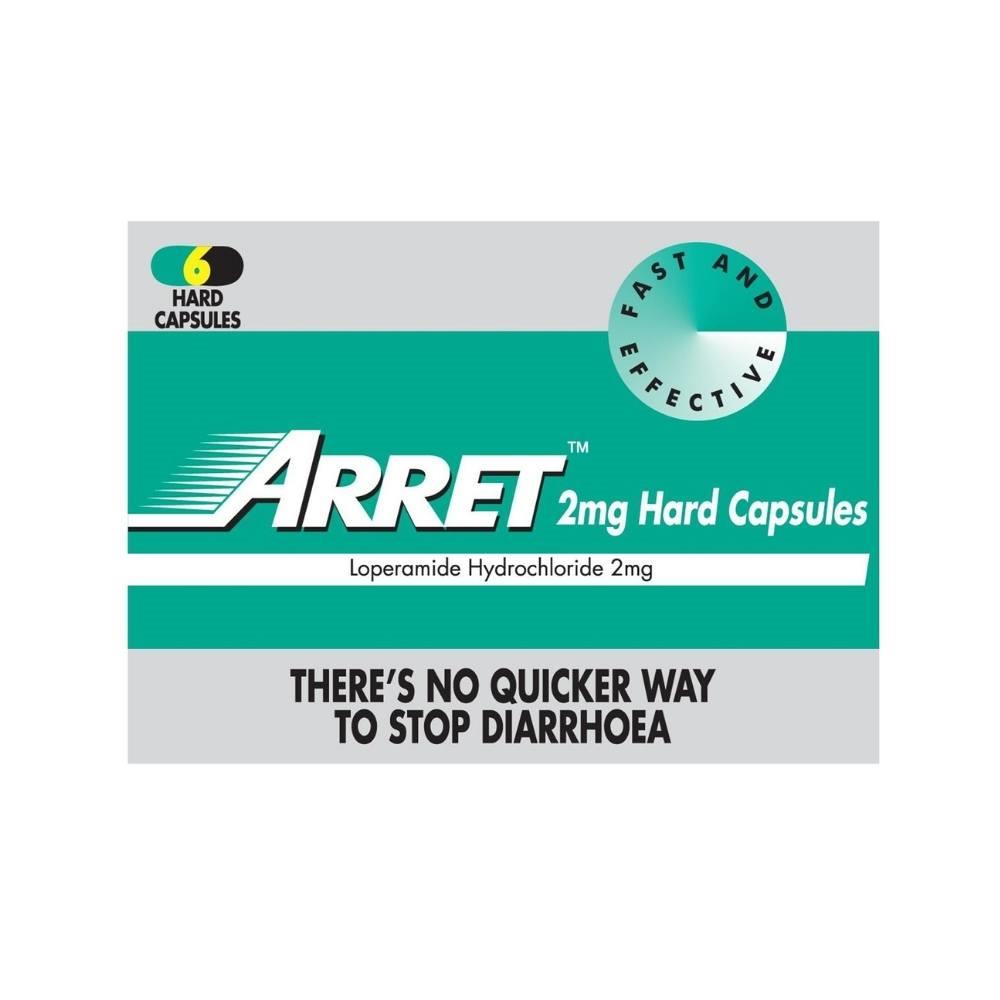 Arret Loperamide 2mg Capsules Inish Pharmacy Ireland