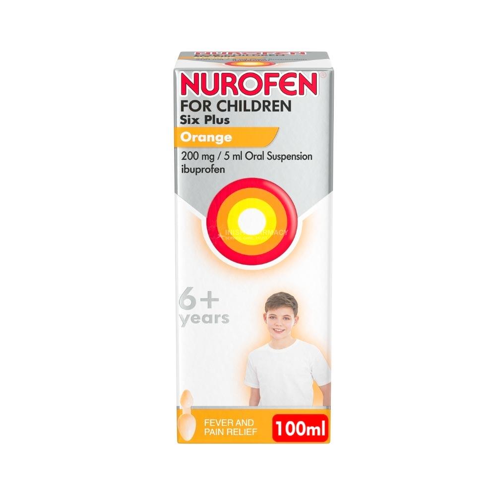 Nurofen For Children Six Plus Orange Inish Pharmacy Ireland