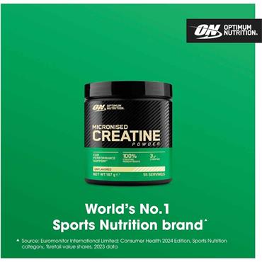 Optimum Nutrition Micronised Creatine Powder 55 Servings 187g
