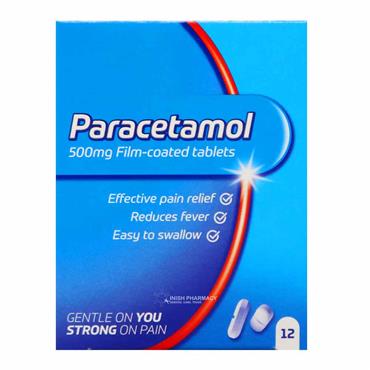 GSK Paracetamol 500mg Film Coated Tablets 12 Pack