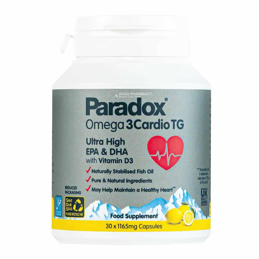 Paradox Omega 3 Cardio TG 775mg 30 Capsules Inish Pharmacy Ireland