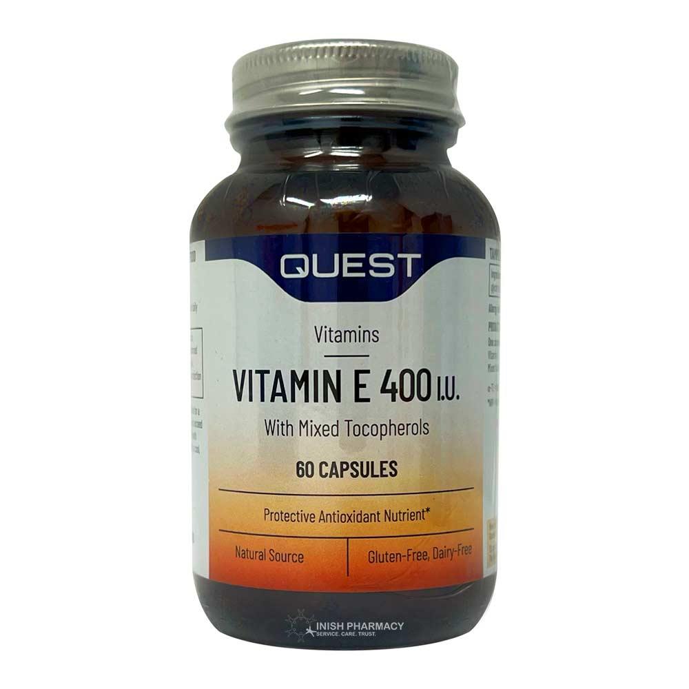 Quest Vitamin E 400iu 60 Capsules Inish Pharmacy Ireland