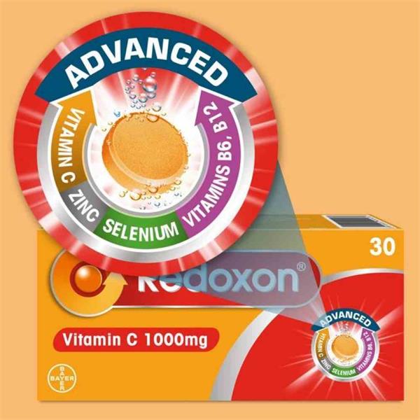 Redoxon Vitamin C 1000mg Orange Effervescent Tablets 30 Pack Inish