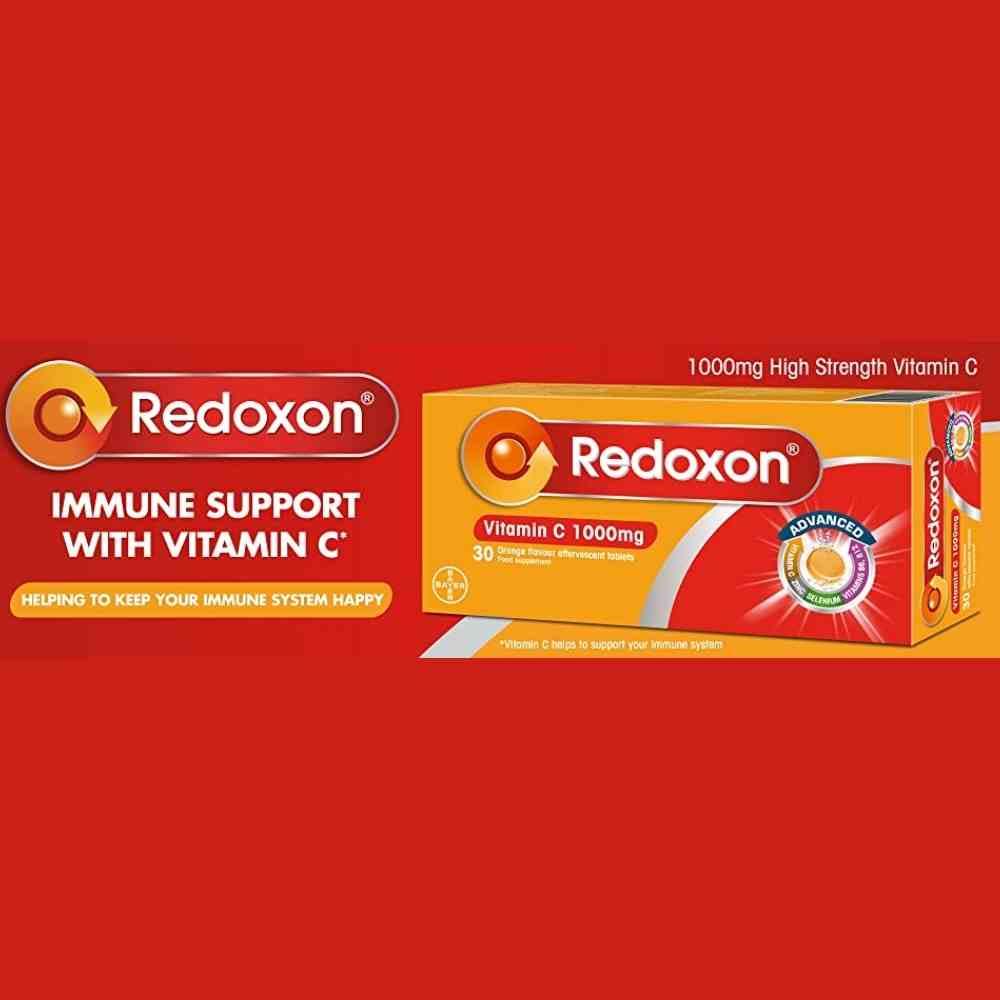 Redoxon Vitamin C 1000mg Orange Effervescent Tablets 30 Pack Inish