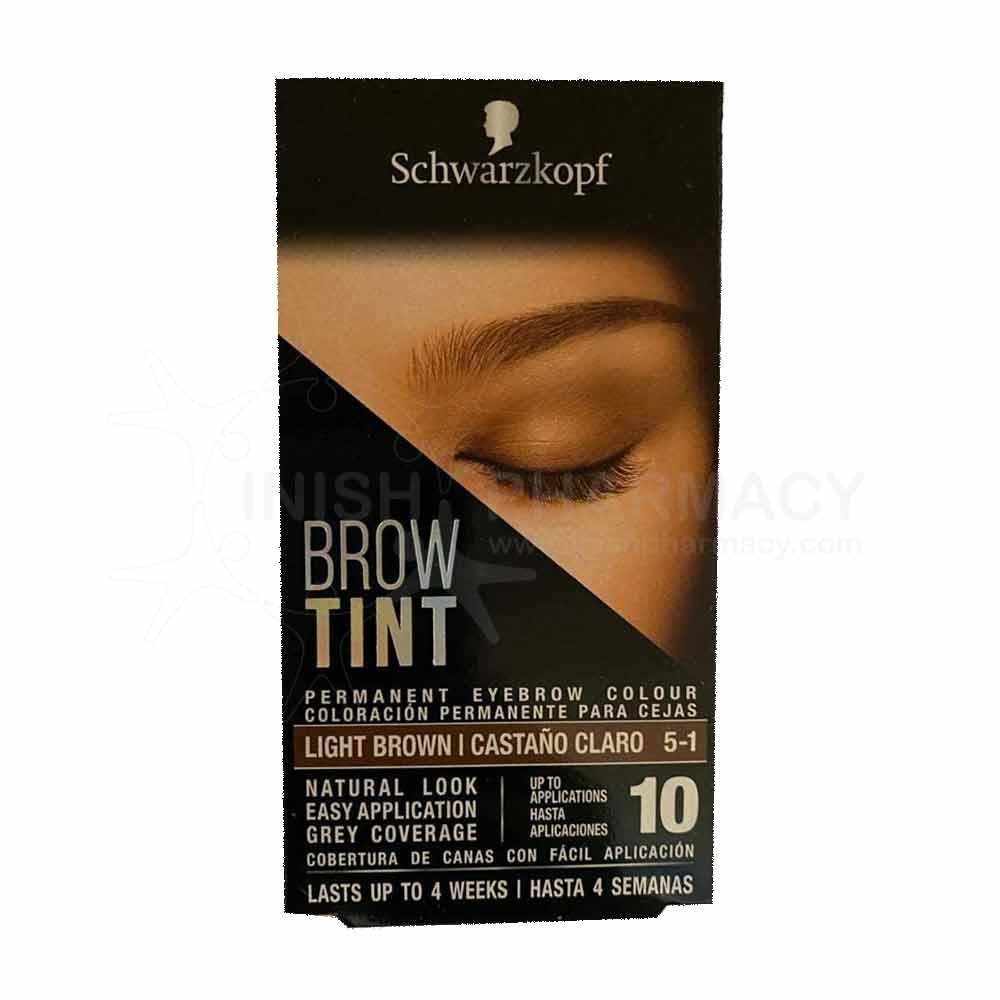 Schwarzkopf Brow Tint Light Brown 17ml Inish Pharmacy Ireland