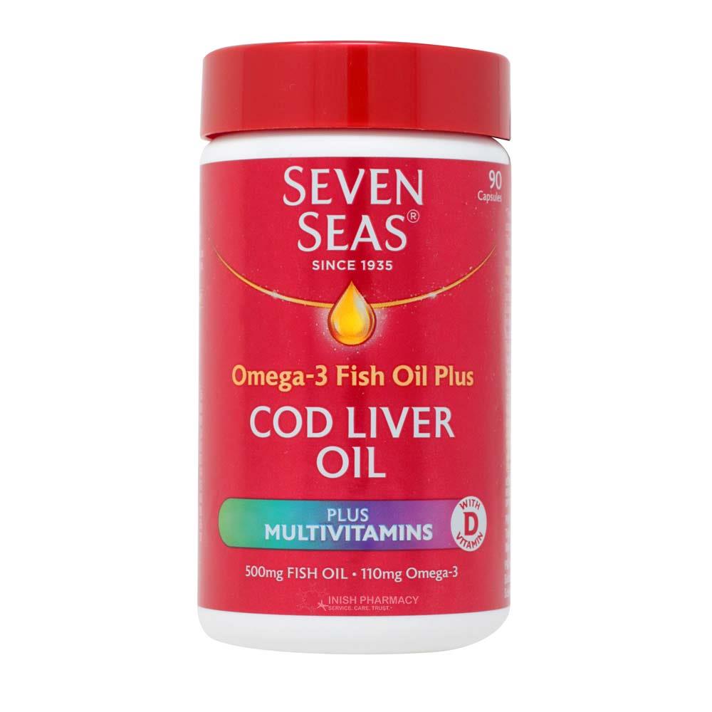 Seven Seas Cod Liver Oil Plus Multivitamins 90 Capsules Inish