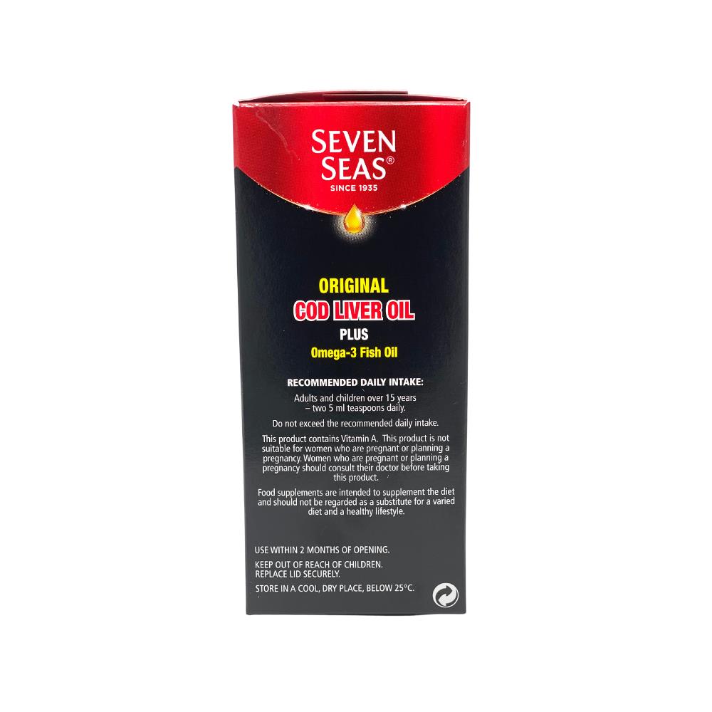 Seven Seas Original Cod Liver Oil 150ml Inish Pharmacy Ireland