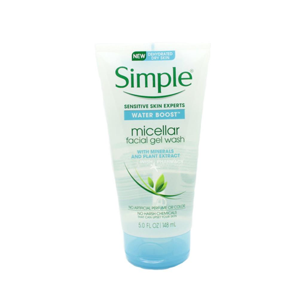 Simple Water Boost Micellar Facial Gel Wash 150ml Inish Pharmacy Ireland