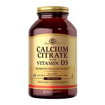 Solgar Calcium Citrate with Vitamin D3 60 Tablets