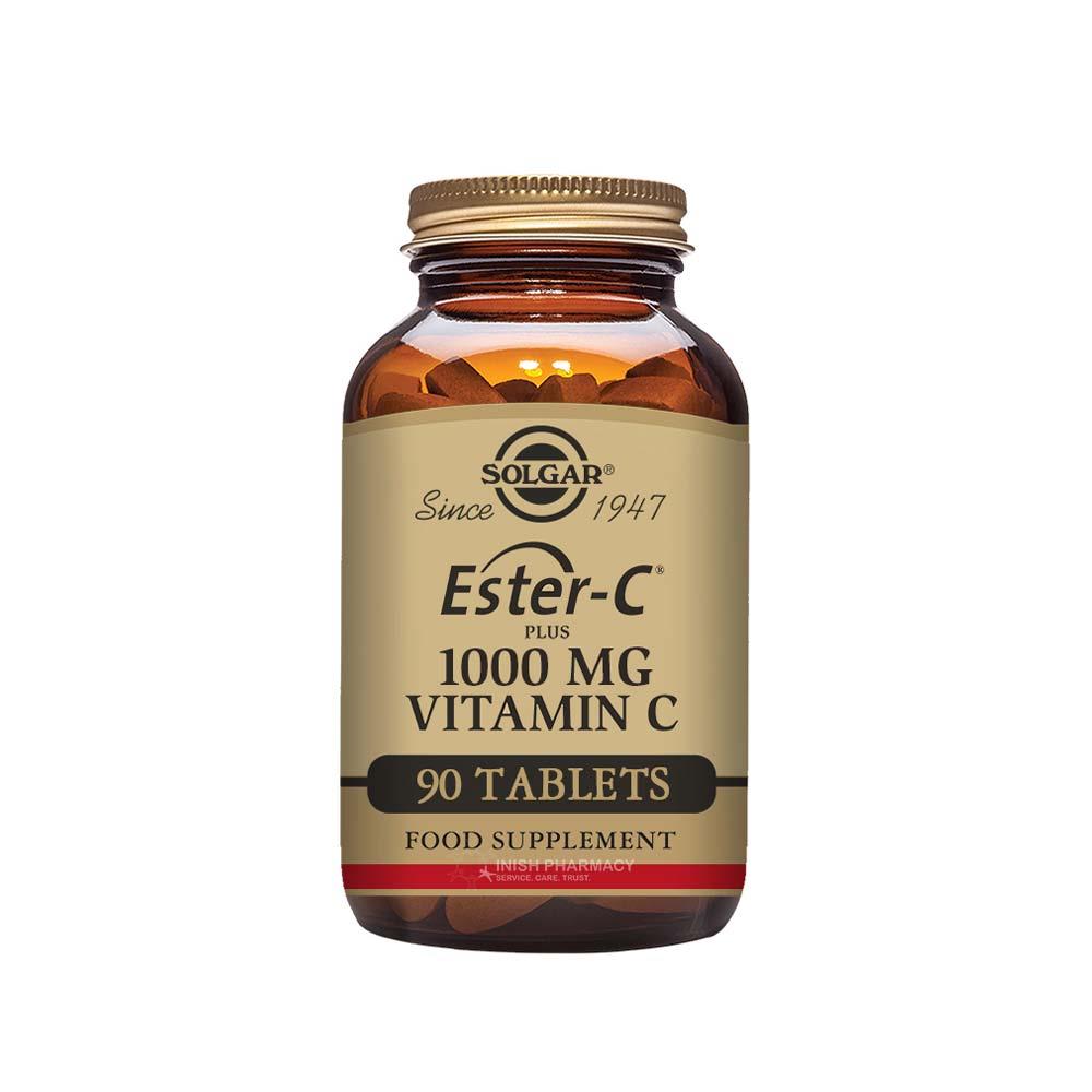 Solgar EsterC Plus Vitamin C 90 Tablets Inish Pharmacy Ireland