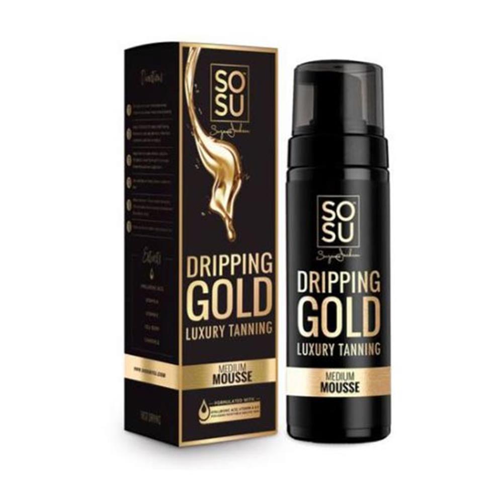 SOSU Dripping Gold Luxury Tanning Mousse Medium 150ml Inish Pharmacy