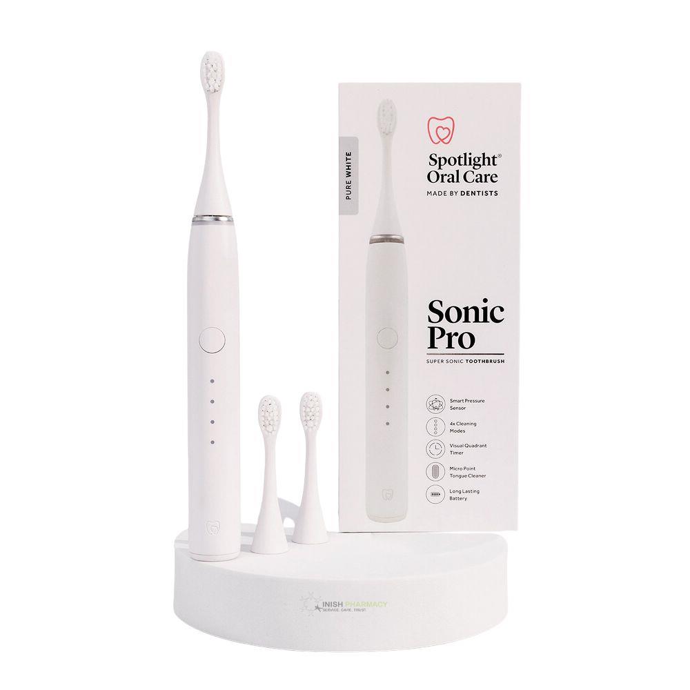 Spotlight Oral Care Sonic Pro Electric Toothbrush White Inish