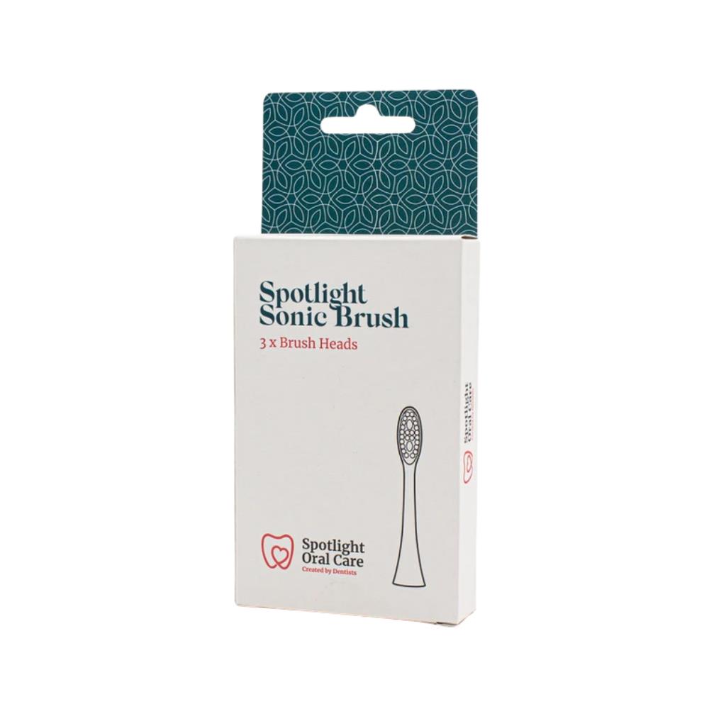 Spotlight Oral Care Sonic Toothbrush Replacement Heads 3 Pack Inish