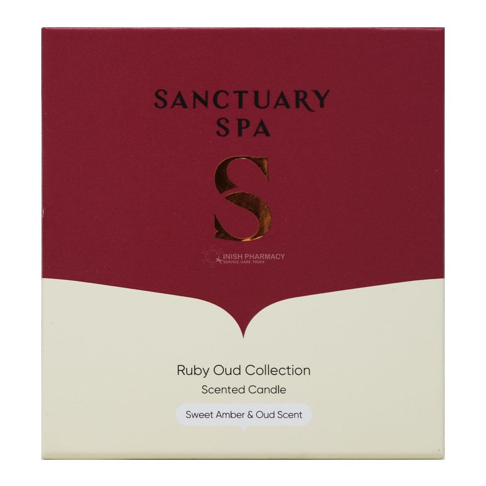 Sanctuary Spa Ruby Oud Collection Scented Candle Inish Pharmacy Ireland